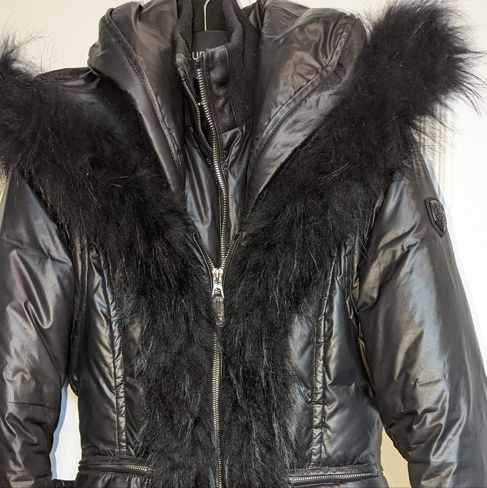 Rudsak black fur coat